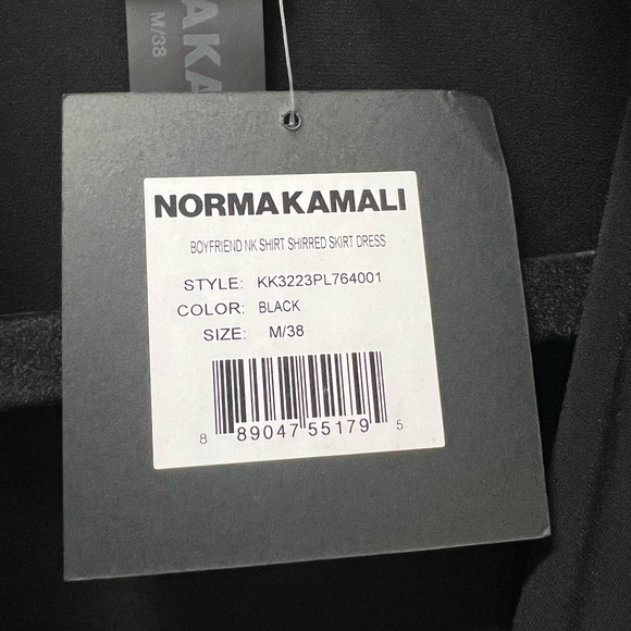 Norma Kamali Boyfriend Shirred Shirt Dress - Picture 11 of 14